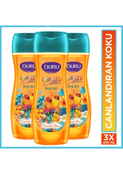 Limited Edition Tropical Bliss Duş Jeli 3x450 ml