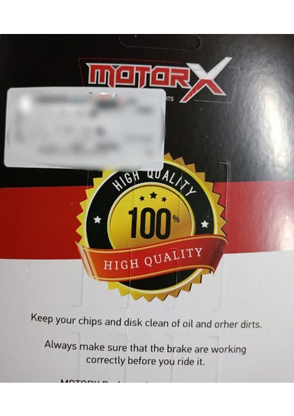 Disk Balata Ön NK-250 E5 Kırmızı
