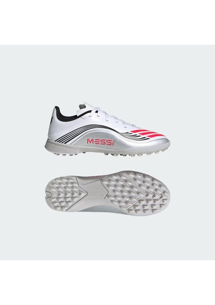 F50 Messi League Çocuk Beyaz Halı Saha Kramponu.-