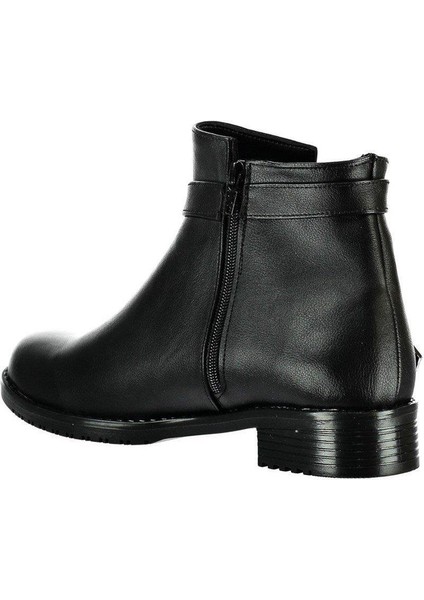 A726193409 Siyah Cilt Alçak Topuklu Kadın Bot indirimleri
