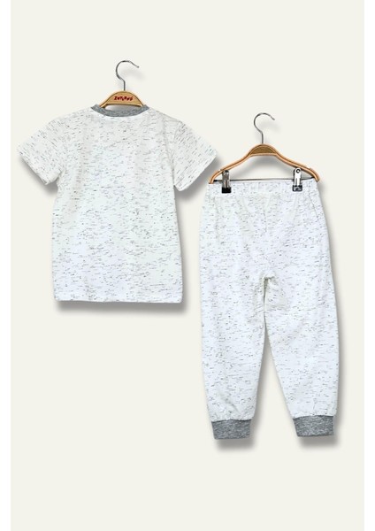 Unisex Çocuk Kırçıllı Pijama Takımı - Antrasit modelleri