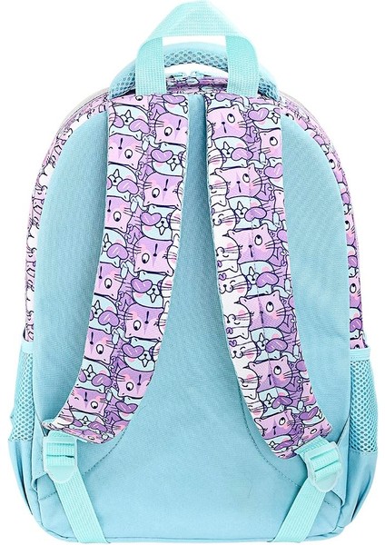 MU-9063 Sevimli Kedi Desenli Kız Çocuk Ilkokul Çantası modelleri