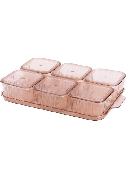 6 Bölmeli Kapaklı Kahvaltı Seti, 13 Parça, Krem, Bal Rengi, TR, Şık ve kullanışlı fiyatları