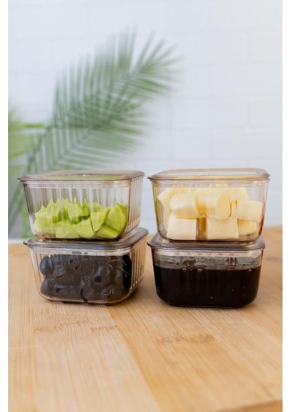 6 Bölmeli Kapaklı Kahvaltı Seti, 13 Parça, Krem, Bal Rengi, TR, Şık ve kullanışlı indirimleri