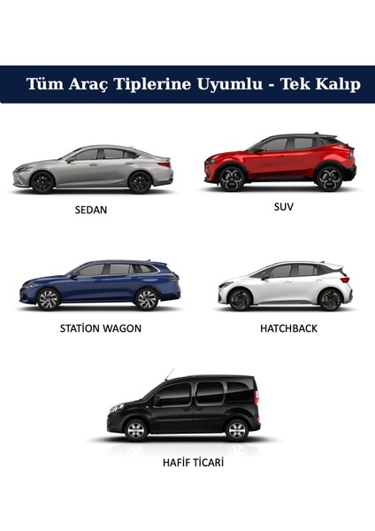 Siyah Yarım Araba Brandası, Su Geçirmez, Güneşten Korur, Toz ve Kir Önleyici, Buzlanma Önleyici