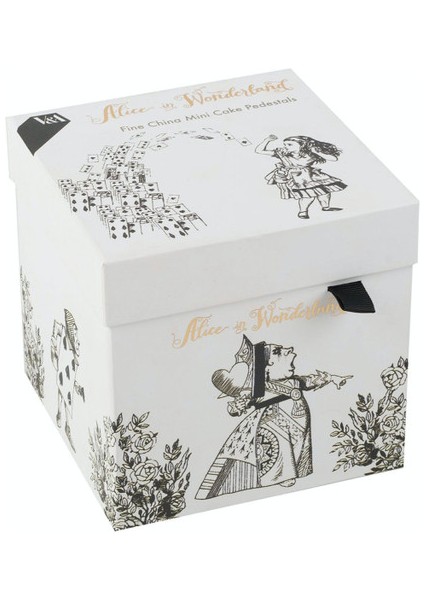 x V&a Alice In Wonderland Porselen 10CM 2li Kek, Pasta Standı fırsatları