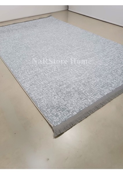 Düz Desen Gri Saçaklı Kaymaz Taban Kesme Yıkanabilir Halı Yolluk fırsatları