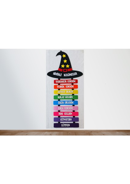 Sihirli Kelimeler( Nezaket Ifadeleri) Panosu (Keçeden Eğitim Materyalleri)