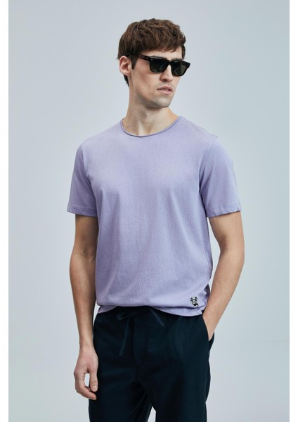 Junya Slim Fit Erkek T-Shirt Lila (111020259) modelleri