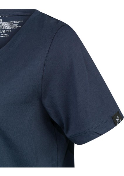 Alone Baskılı V Yaka Kadın T-Shirt 402 modelleri