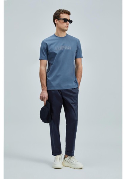 Think Slim Fit Erkek Koyu Mavi T-Shirt (111020240) fiyatları