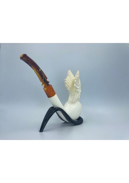 Golden Eagle Lületaşı Pipo – El Yapımı, Koleksiyonluk, Doğal Taş, Filtreli, Özgün Tasarım fırsatları