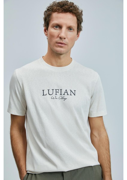 Love Regular Fit Erkek Ekru T-Shirt (111020238) modelleri