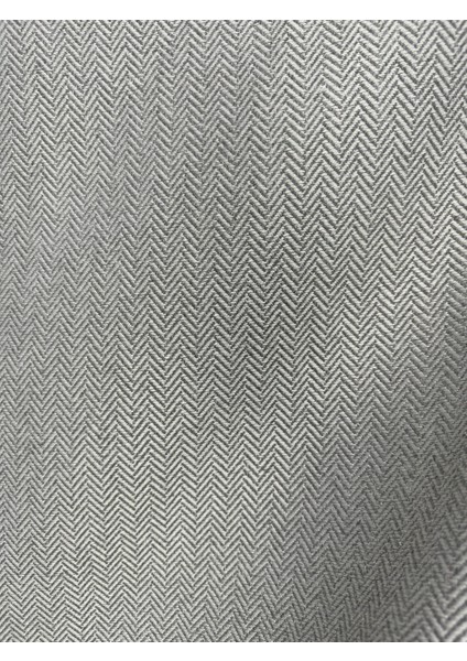 Balık Sırtı Açık Gri Fon Perde 1/3 Sık Pile Fon Perde