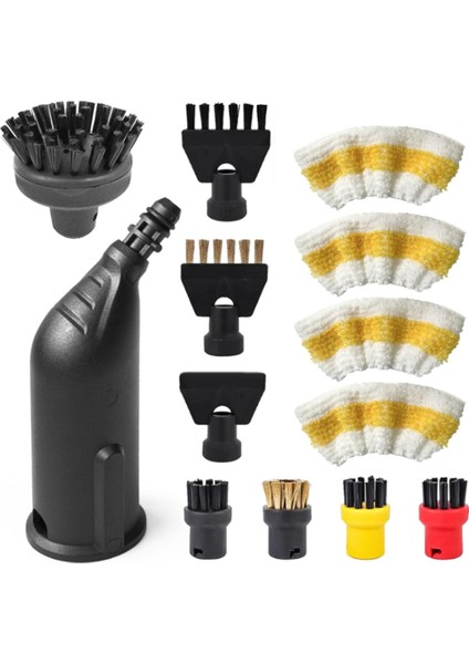 Karcher Buharlı Temizleyiciler Sc1, Sc2, Sc3, Sc4, Sc5 Için Aksesuar Seti - Nozullar, Fırçalar ve Bezler Dahil (Yurt Dışından)