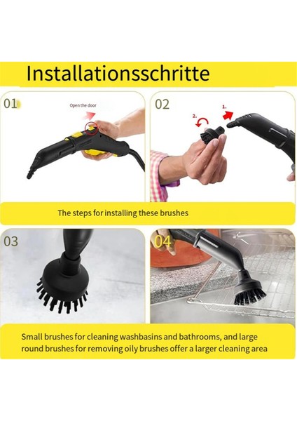 Karcher Buharlı Temizleyiciler Sc1, Sc2, Sc3, Sc4, Sc5 Için Aksesuar Seti - Nozullar, Fırçalar ve Bezler Dahil (Yurt Dışından) fiyatları