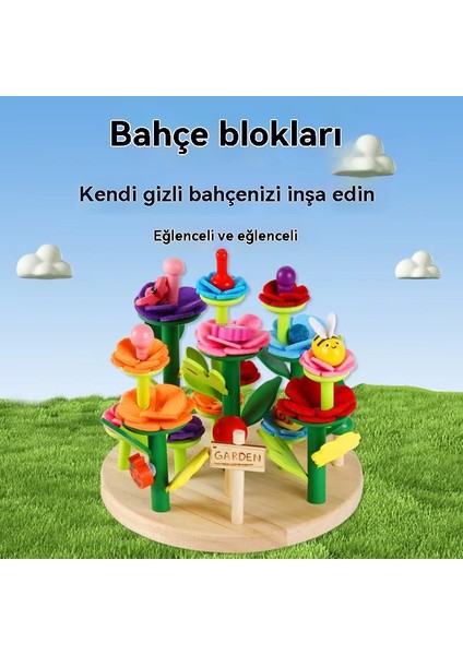 Çocuk Bulmaca Blok Bahçe Ahşap Oyuncak Kız Bulmaca Çok Yönlü Bahçe Seti Dıy Blok Yaratıcılık (Yurt Dışından) fiyatları