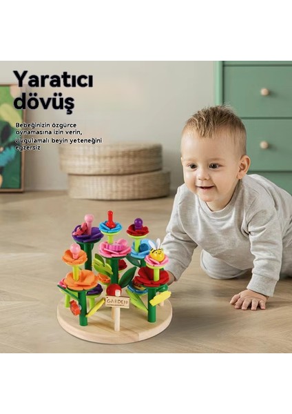 Çocuk Bulmaca Blok Bahçe Ahşap Oyuncak Kız Bulmaca Çok Yönlü Bahçe Seti Dıy Blok Yaratıcılık (Yurt Dışından) indirimleri
