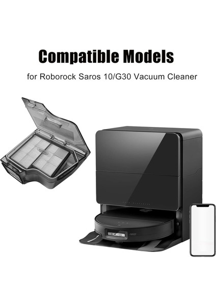 Roborock Saros 10 / Roborock S9 Maxv Ultra Robot Süpürge Aksesuarları Yedek Toz Kutusu Filtreli (Yurt Dışından) fiyatları
