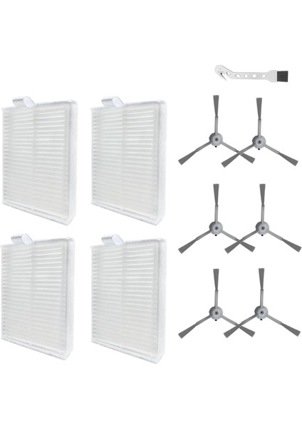 Eufy Clean L50/L50 SES/L60/L60 SES/L60 Hibrit Elektrikli Süpürge Aksesuarları Için Hepa Filtre Yan Fırçaları Yedek Parçaları (Yurt Dışından)
