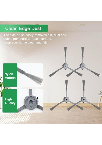 Eufy Clean L50/L50 SES/L60/L60 SES/L60 Hibrit Elektrikli Süpürge Aksesuarları Için Hepa Filtre Yan Fırçaları Yedek Parçaları (Yurt Dışından) fiyatları