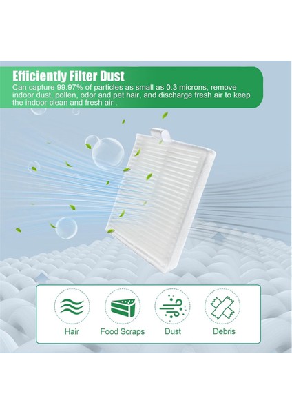 Eufy Clean L50/L50 SES/L60/L60 SES/L60 Hibrit Elektrikli Süpürge Aksesuarları Için Hepa Filtre Yan Fırçaları Yedek Parçaları (Yurt Dışından) fırsatları