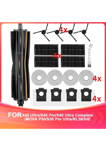 Dreame X40 ULTRA/X40 PRO/X40 Ultra Complete/mova P50/S30 Pro ULTRA/RLS83HE Elektrikli Süpürgeler Için Yedek Parçalar (Yurt Dışından)