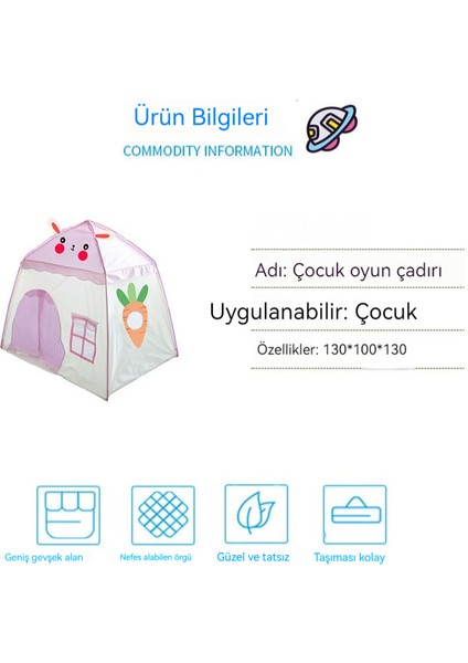 Kapalı Katlanabilir Taşınabilir Çocuk Çadır Oyun Evi (Yurt Dışından) modelleri
