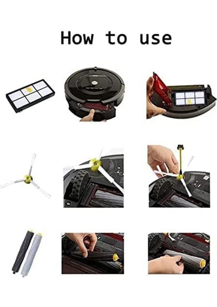 Irobot Roomba 960 980 890 880 850 860 870 895 981 985,800 900 Serisi Elektrikli Süpürge Için Silindir Fırça Yedek Parçası (Yurt Dışından) modelleri