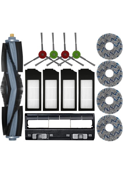 Ecovacs X1 Turbo / Omnı Yedek Parçaları Için Yedek Parçalar Ana Yan Fırça Hepa Filtre Paspas Bezi Toz Torbası Fırça Kapağı (Yurt Dışından)