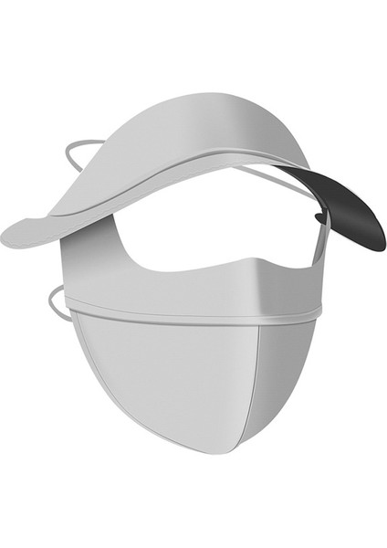 Açık Tam Yüz Güneş Koruyucu Güneşlik Buz Ipek Uv Şapka Maskesi (Yurt Dışından)