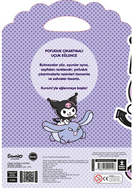 Kuromi - Pofuduk Çıkartmalı Etkinlik Kitabı (200'den Fazla Sticker Boyama ve Etkinlik Kitabı) fiyatları
