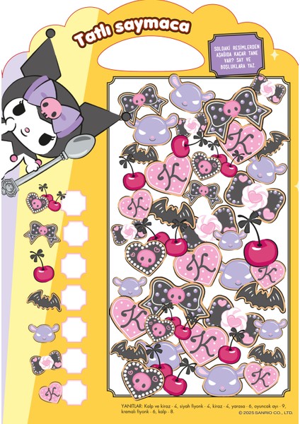 Kuromi - Pofuduk Çıkartmalı Etkinlik Kitabı (200'den Fazla Sticker Boyama ve Etkinlik Kitabı) fırsatları