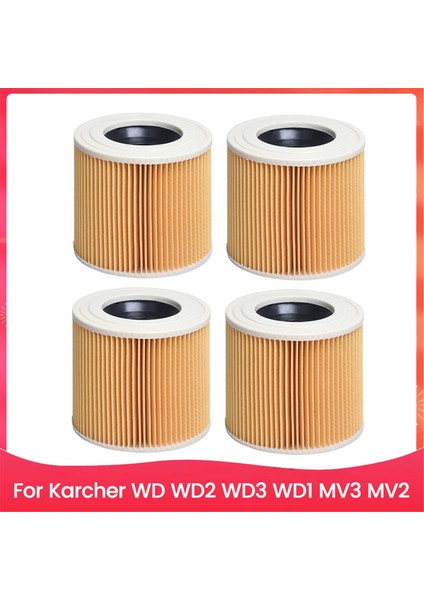 Adet Islak ve Kuru Elektrikli Süpürge Filtresi Karcher Wd Wd2 Wd3 Wd1 Mv3 Mv2 Ev Temizlik Aletleri Aksesuarı Için Yedek (Yurt Dışından)