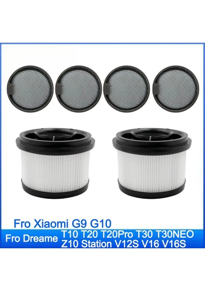 Dreame T10 T20 T20 Pro T30 T30 Neo V12S V12S R10 Z10 Için, Xiaomi G9 G10 Parça Aksesuarları Yıkanabilir Ön Poz Filtresi (Yurt Dışından)