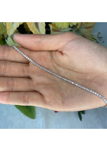 925 Ayar Gümüş Suyolu 2 mm Taşlı Bileklik fiyatları