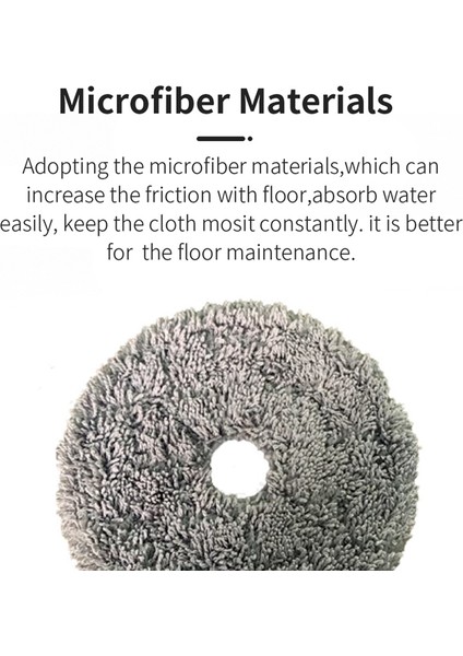 Uwant U200 Robotik Süpürge Yedek Parçaları Için 6 Adet Yıkanabilir Paspas Bezi (Yurt Dışından) modelleri