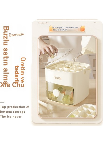 Yaz Ev Mutfak Ekipmanları Buz Karesi Buz Küpleri Silikon Buz Karesi Kalıbına Basın (Yurt Dışından) fiyatları