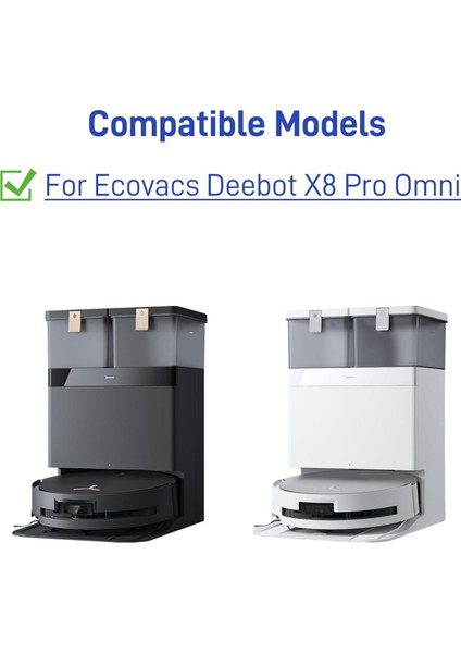 Ecovacs Deebot X8 Pro Omni Elektrikli Süpürge Ana Yan Fırça Hepa Filtreleri Toz Torbaları Yedek Aksesuar Seti (Yurt Dışından) fırsatları