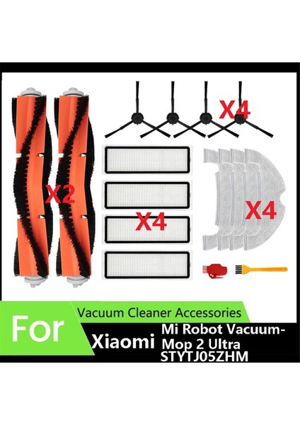 Xiaomi Mi Robot Vacuum-Mop 2 Ultra STYTJ05ZHM Elektrikli Süpürge Aksesuarları Filtre Paspas Bezi Ana Yan Fırça Parçaları (Yurt Dışından)