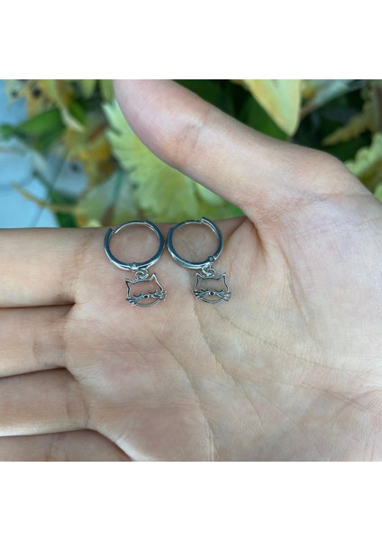 925 Ayar Gümüş Kedi Figürlü(Kolye,bileklik,küpe) Set fırsatları