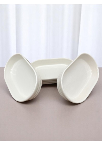 Beyaz 3'lü Seramik Kahvaltılık ve Meze Tabağı Seti, şık ve kullanışlı tasarım fiyatları