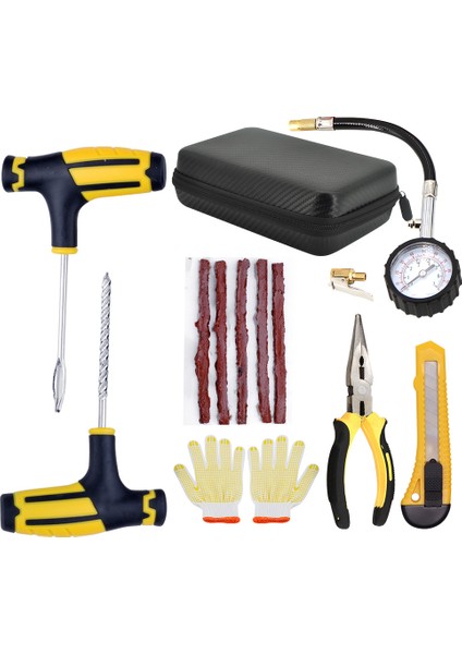 Otomobil Motosiklet Elektrikli Araç 8 Parça Vakum Lastik Tamir Aracı (Yurt Dışından)