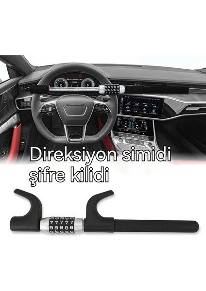 Araba Direksiyon Simidi Şifre Alaşım Malzeme Evrensel U-Şifre Kilidi (Yurt Dışından) fiyatları