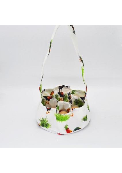 7 Delikli Ev Hanımı Çiftlik Bahçesi Yumurta Toplama Çantası (Yurt Dışından)