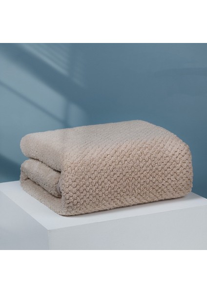 Mercan Kadife Banyo Havlusu Kalınlaştırılmış Plaj Havlusu Emici Ev Banyo Banyo Havlusu 70 * 140CM (Yurt Dışından)