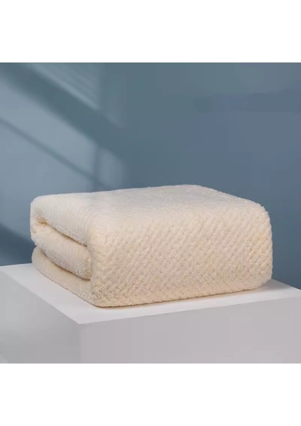 Mercan Kadife Banyo Havlusu Kalınlaştırılmış Plaj Havlusu Emici Ev Banyo Banyo Havlusu 80 * 150CM (Yurt Dışından)