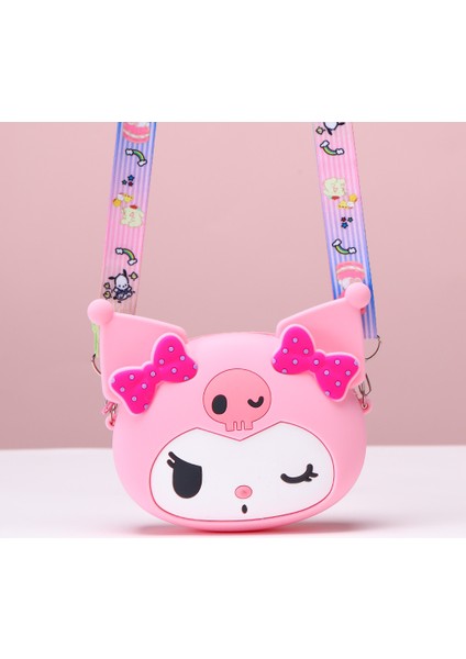 Çizgi Film Çocuk Stereo Kulomi Silikon Çapraz Parça Bozuk Para Cüzdanı (Yurt Dışından)