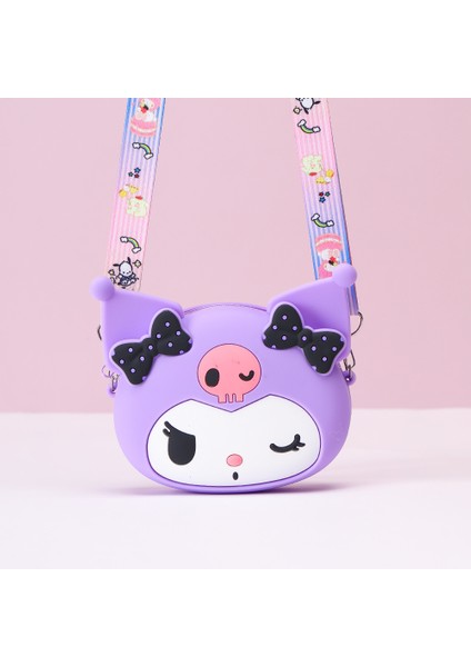 Çizgi Film Çocuk Stereo Kulomi Silikon Çapraz Parça Bozuk Para Cüzdanı (Yurt Dışından)