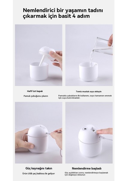 Mini Yoğun Sis USB Hava Nemlendirici Ev Küçük Masaüstü Nemlendirici Akıllı Araba Dekorasyon Aromaterapi Makinesi (Yurt Dışından) indirimleri